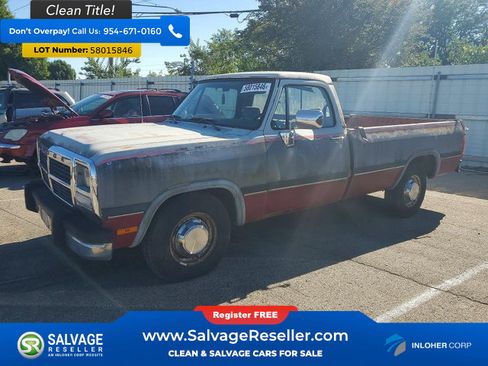 Used 1992 Dodge D/W Truck 250 RWD image 1