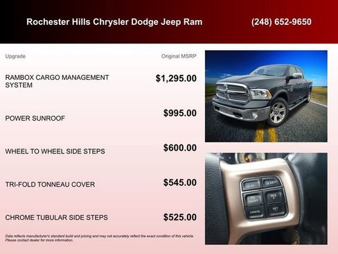 Certified 2016 RAM 1500 Laramie Longhorn w/ Convenience Group image 6