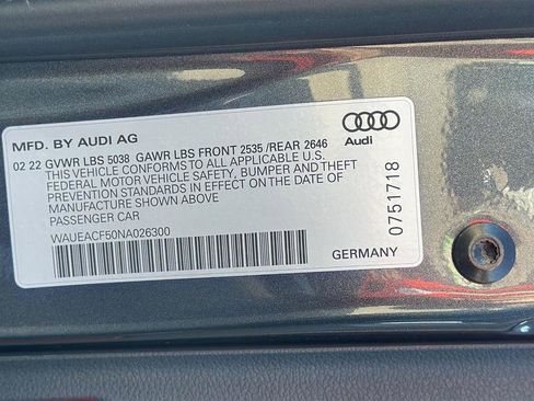 Used 2022 Audi A5 2.0T Prestige w/ Black Optic Plus Package AWD/4WD image 11