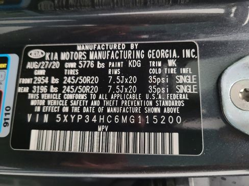 Used 2021 Kia Telluride EX w/ EX Premium Package FWD image 33