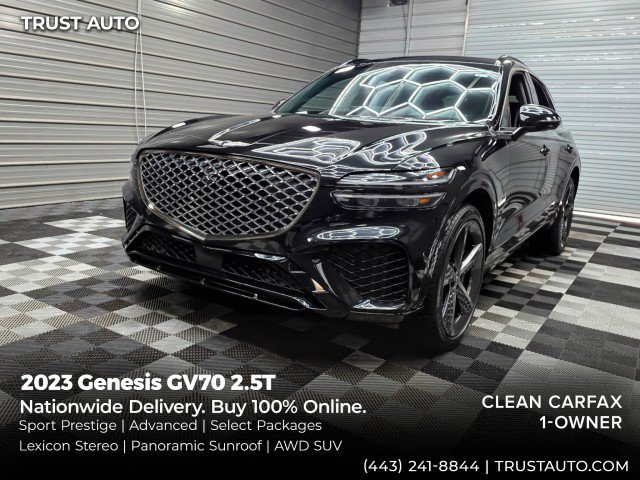 Used 2023 Genesis GV70 2.5T w/ Sport Prestige Package AWD/4WD image 1