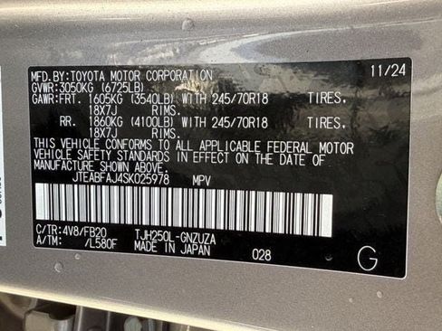 Certified 2025 Toyota Land Cruiser 1958 AWD/4WD image 31