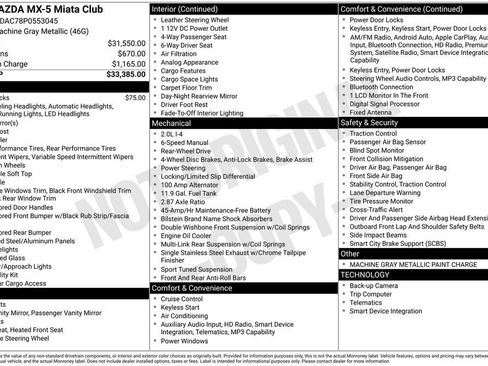 Certified 2023 MAZDA MX-5 Miata Club image 7