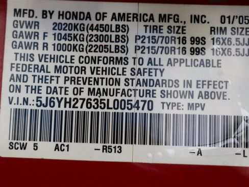 Used 2005 Honda Element EX image 88