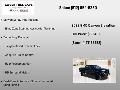 New 2026 GMC Canyon Elevation w/ Convenience Package AWD/4WD image 32