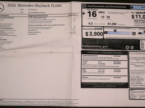 Used 2026 Mercedes-Benz Maybach SL 680 image 23