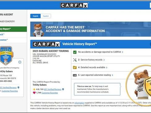 Used 2025 Subaru Ascent Touring image 10