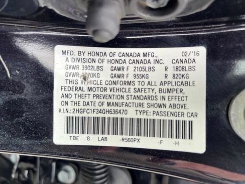 Used 2016 Honda Civic EX-T image 17