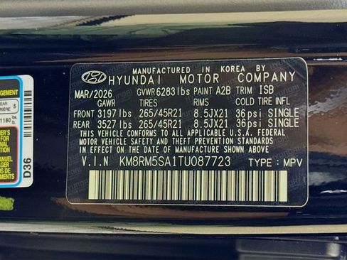 New 2026 Hyundai Palisade Calligraphy FWD image 54