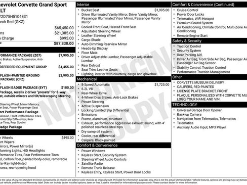 Used 2017 Chevrolet Corvette Grand Sport w/ Z07 Performance Package image 11