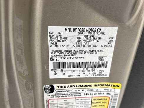 Used 2012 Ford F150 XLT w/ XLT Convenience Pkg image 11