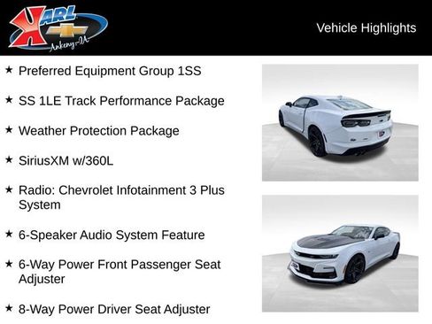 Used 2022 Chevrolet Camaro SS RWD image 2