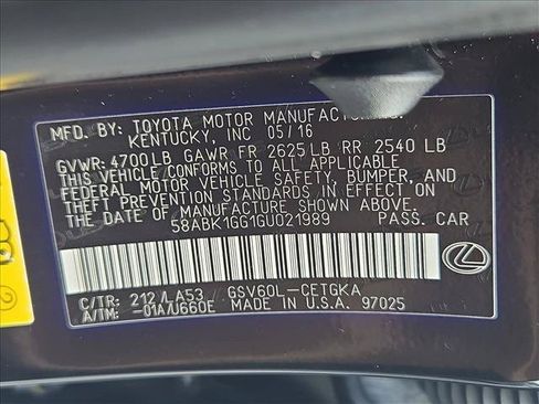 Used 2016 Lexus ES 350 w/ Premium Package w/Wood Trim FWD image 14