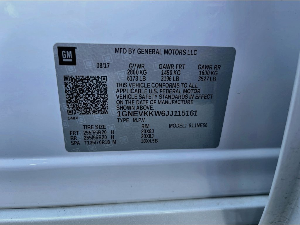 Used 2018 Chevrolet Traverse High Country AWD/4WD image 33
