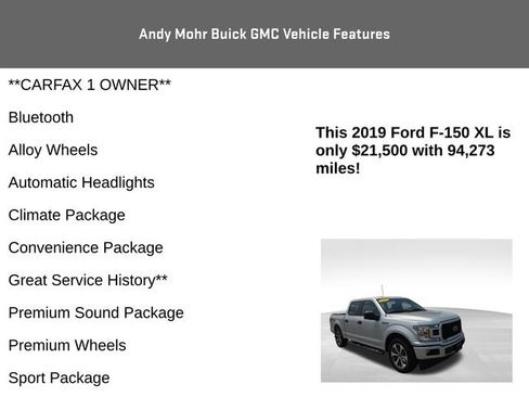 Used 2019 Ford F150 XL w/ Equipment Group 101A Mid RWD image 4