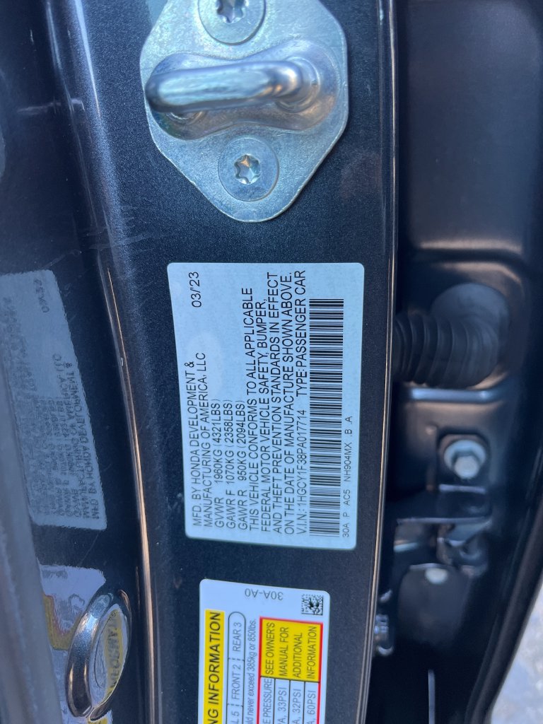 Certified 2023 Honda Accord EX image 27