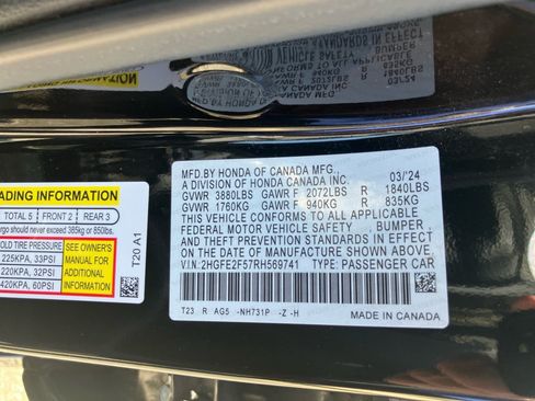 Certified 2024 Honda Civic Sport image 39