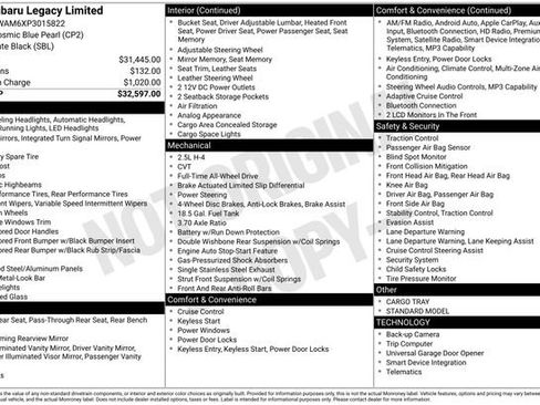 Used 2023 Subaru Legacy Limited image 15