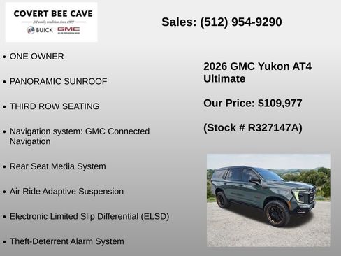 Used 2026 GMC Yukon AT4 Ultimate AWD/4WD image 24