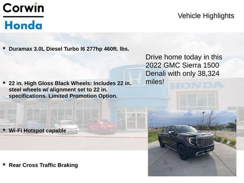 Used 2022 GMC Sierra 1500 Denali AWD/4WD image 7