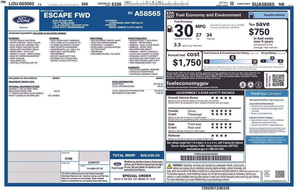 Used 2025 Ford Escape Active FWD image 35