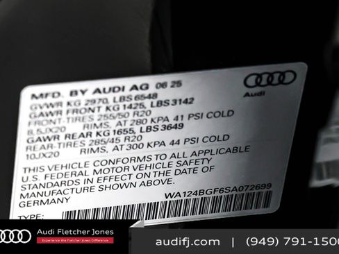 Used 2025 Audi Q6 e-tron Premium Plus w/ Premium Plus image 25