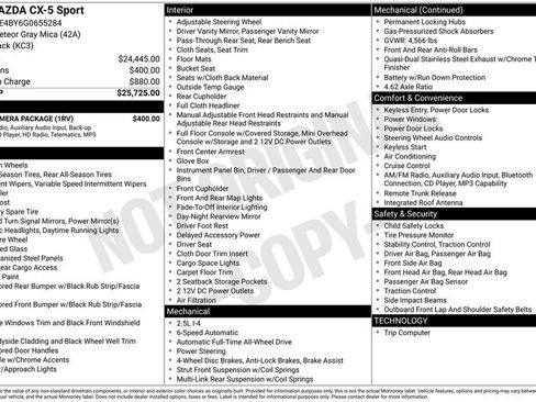 Used 2016 MAZDA CX-5 Sport w/ Rear Camera Package image 83