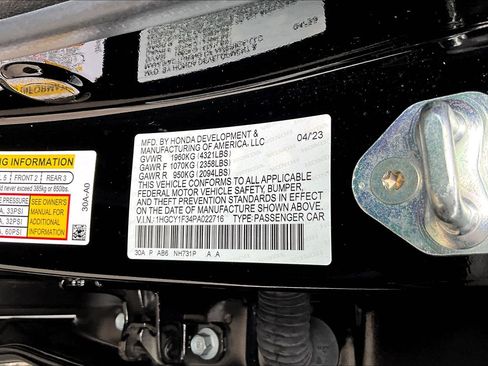 Certified 2023 Honda Accord EX image 34