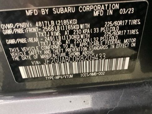 Certified 2024 Subaru Crosstrek 2.0i image 13