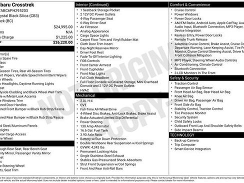 Used 2023 Subaru Crosstrek 2.0i image 10