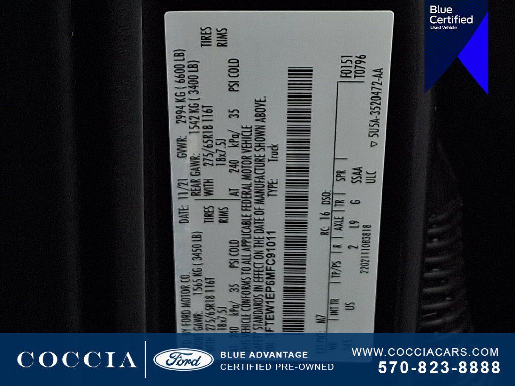 Certified 2021 Ford F150 XLT w/ Equipment Group 302A High AWD/4WD image 26