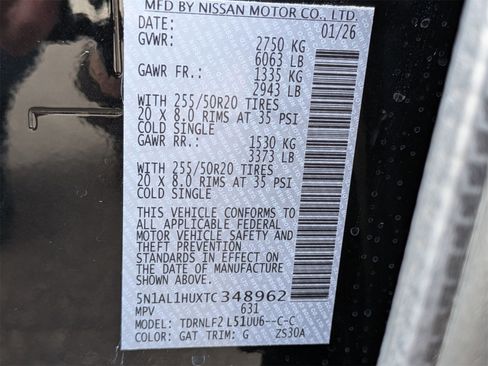 New 2026 INFINITI QX60 Autograph w/ Dark Cargo Package image 41