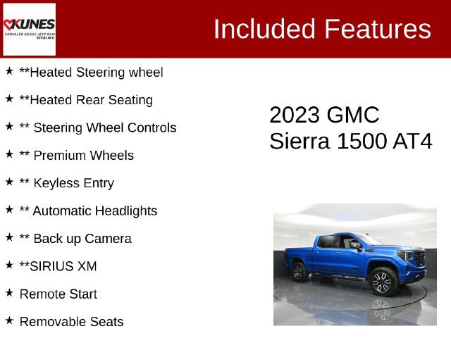 Used 2023 GMC Sierra 1500 AT4 w/ AT4 Premium Package AWD/4WD image 3