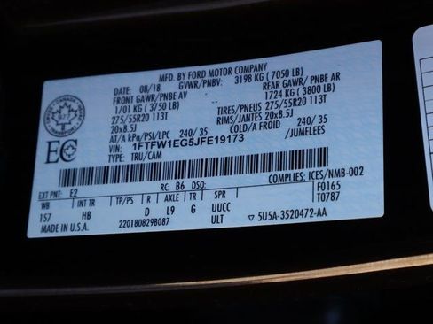 Used 2018 Ford F150 Lariat w/ Equipment Group 502A Luxury image 49