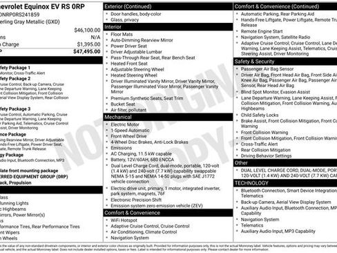 Certified 2024 Chevrolet Equinox EV RS image 13