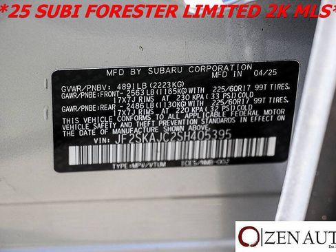 Used 2025 Subaru Forester Wilderness AWD/4WD image 24