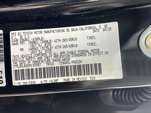 New 2025 Toyota Tacoma Limited image 17