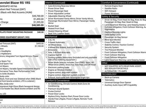 Certified 2023 Chevrolet Blazer RS image 29