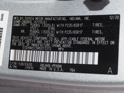 Used 2021 Toyota Sienna XLE image 28