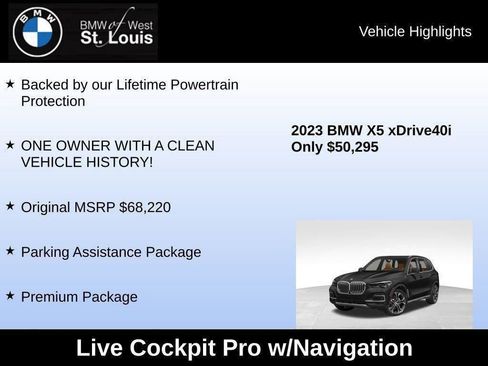 Used 2023 BMW X5 xDrive40i w/ Premium Package image 52