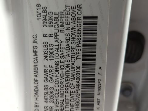 Certified 2019 Honda Accord Touring image 25