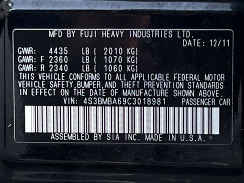 Used 2012 Subaru Legacy 2.5i image 19