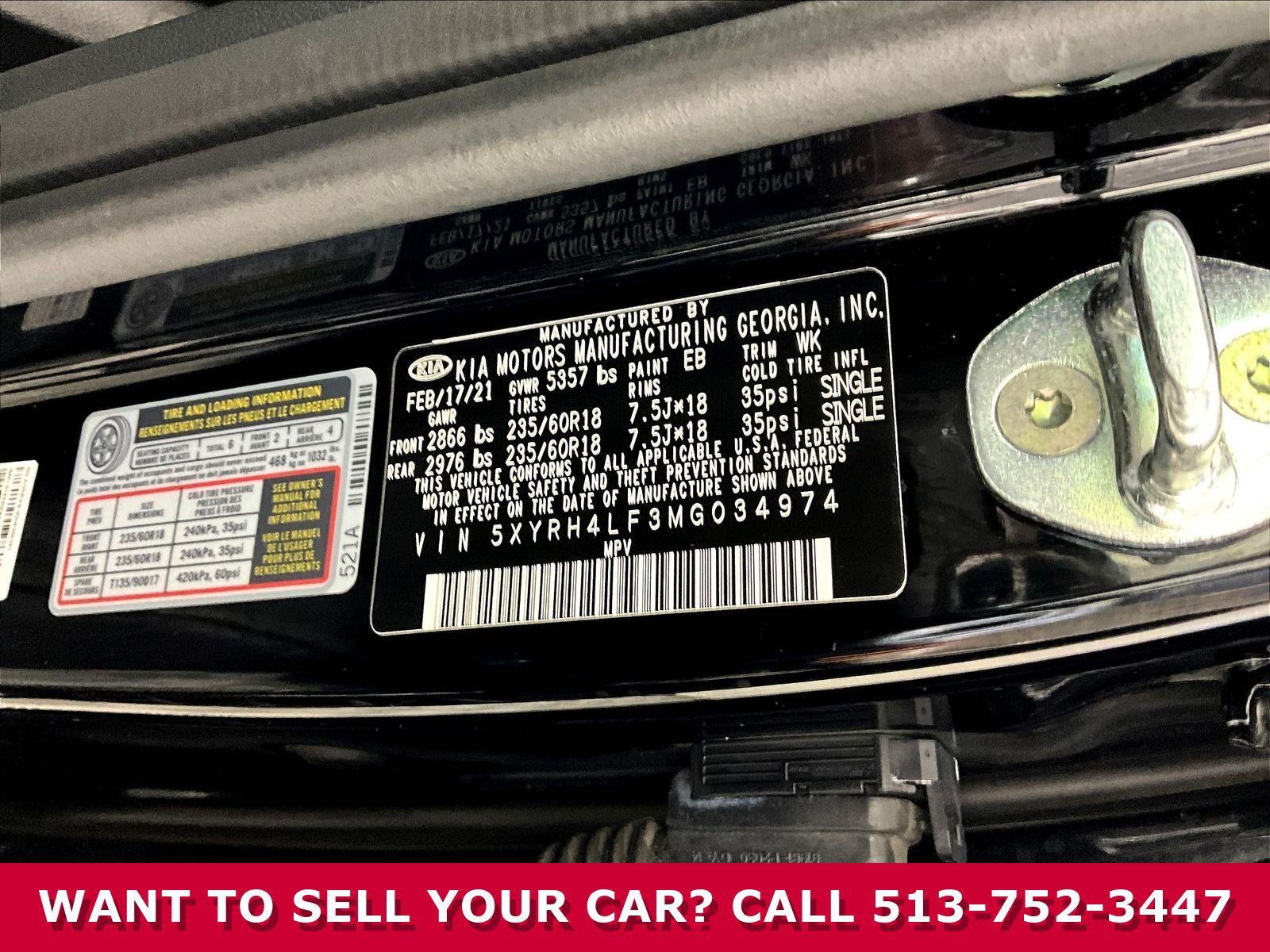 Used 2021 Kia Sorento EX w/ Panoramic Sunroof Package FWD image 18
