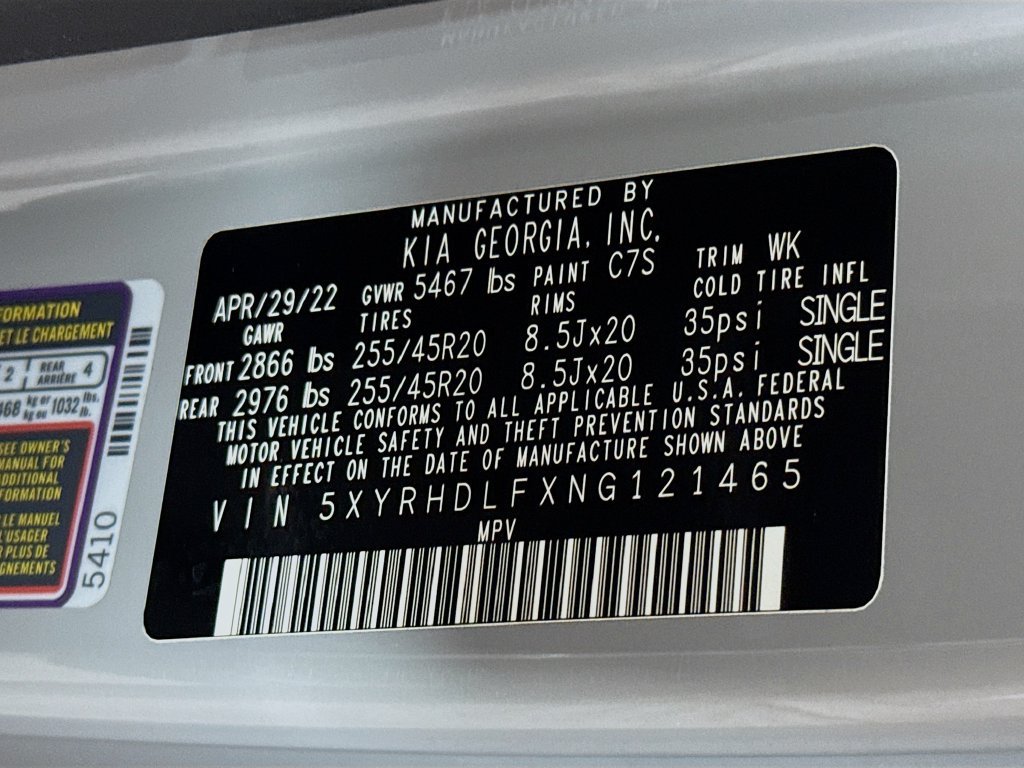 Certified 2022 Kia Sorento X-Line EX AWD/4WD image 36