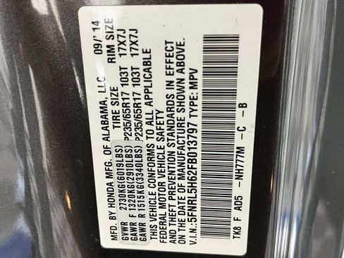 Used 2015 Honda Odyssey EX-L image 18