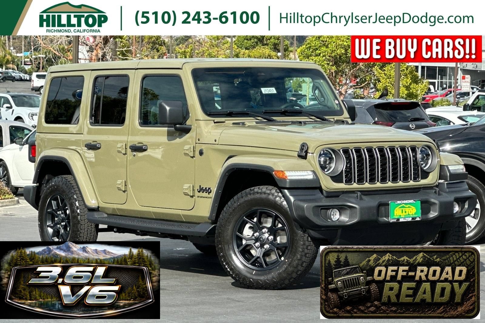 New 2026 Jeep Wrangler Unlimited Sport AWD/4WD image 1