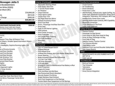 Used 2021 Volkswagen Jetta S w/ Driver Assistance Package image 20