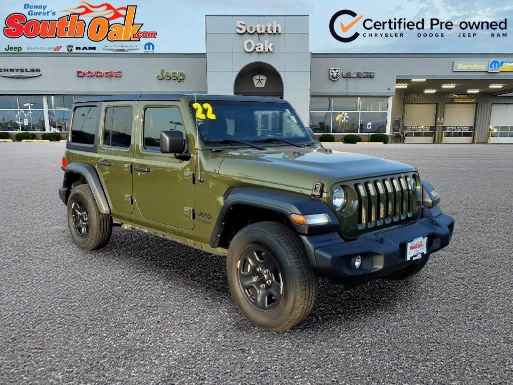 Used 2022 Jeep Wrangler Unlimited Sport AWD/4WD image 1