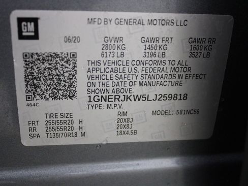 Used 2020 Chevrolet Traverse RS w/ LPO, Floor Liner Package FWD image 46