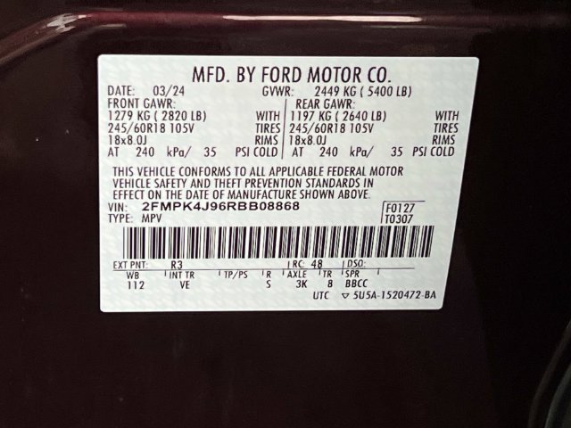 Certified 2024 Ford Edge SEL w/ Convenience Package AWD/4WD image 19